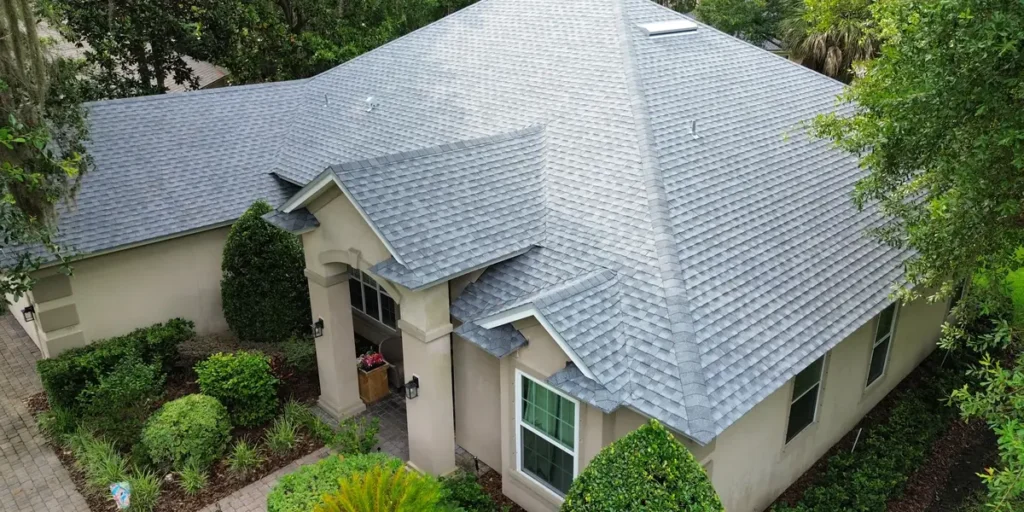 Finished residential shingle roof by LePierre Roofing