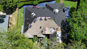 Roof underlayment installed before new shingles